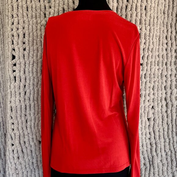 Jax Sport Red-Orange Long Sleeve Top – Size Medium - Picture 5 of 8